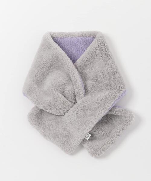 URBAN RESEARCH DOORS(アーバンリサーチドアーズ)の「ボアリバーシブルマフラー(KIDS)(その他・キッズ・グレー系その他/ブルー/パープル・ONE)」の9枚目の写真