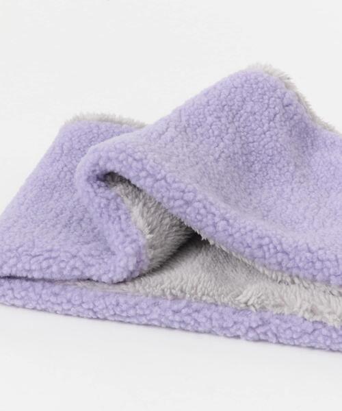 URBAN RESEARCH DOORS(アーバンリサーチドアーズ)の「ボアリバーシブルマフラー(KIDS)(その他・キッズ・グレー系その他/ブルー/パープル・ONE)」の10枚目の写真