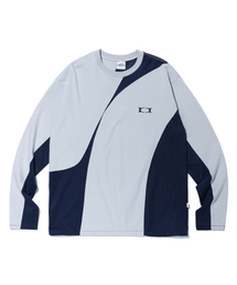 CRITIC | INCISION MESH LONG SLEEVE T-SHIRTS LIGHT GREY(Tシャツ/カットソー)