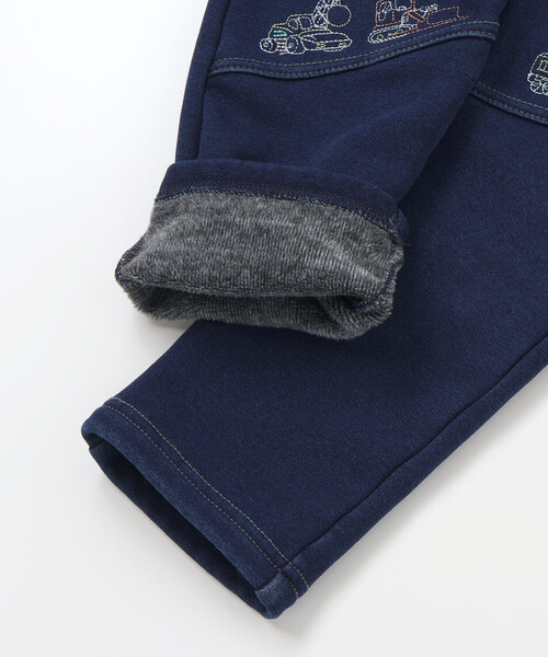 SLAP SLIP(スラップスリップ)の「グングンのぼるよはたらくくるま刺しゅうロングパンツ(80~130cm)(デニムパンツ・キッズ・ネイビー/ブルー・90cm/80cm/100cm/130cm/110cm/120cm)」の13枚目の写真