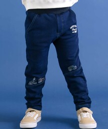 SLAP SLIP | グングンのぼるよはたらくくるま刺しゅうロングパンツ(80~130cm)(デニムパンツ)