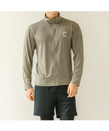 TUBE TREE（チューブツリ―）の「男性用ルーズフィットジップアップラッシュガードオリーブカキA705（ラッシュガード）」