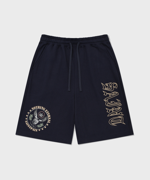 SAINTPAIN(セイントペイン)の「SPピジョン スウェットショーツ ネイビー(スウェットパンツ・メンズ・その他・MEDIUM/LARGE)」の1枚目の写真