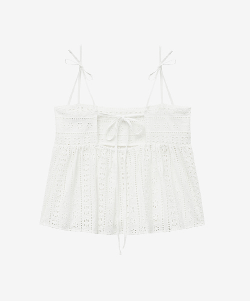 LADY VOLUME（レディーボリューム）の「FLORAL LACE BLOUSE_WHITE（シャツ/ブラウス・レディース・その他・MEDIUM/SMALL）」の2枚目の写真