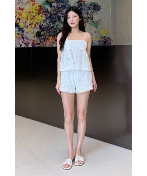 LADY VOLUME（レディーボリューム）の「FLORAL LACE BLOUSE_WHITE（シャツ/ブラウス・レディース・その他・MEDIUM/SMALL）」の3枚目の写真