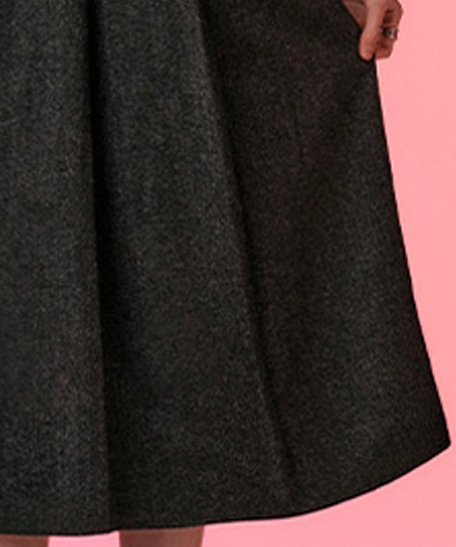 KOLEAT（コレット）の「ウールヘリンボーンプリーツロングスカート[チャコールグレー]冬ロングスカートver.（スカート・レディース・その他・SMALL/MEDIUM）」の3枚目の写真