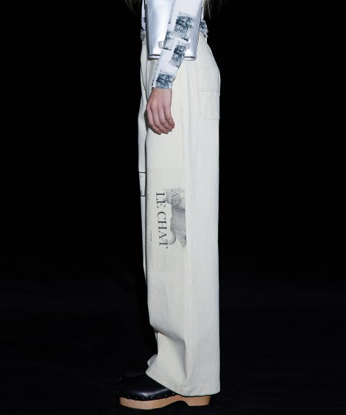 WNDERKAMMER(ブンダーカンマー)の「ワッフルストレートパンツ_アイボリー(その他パンツ・レディース・その他・MEDIUM/SMALL/X-SMALL)」の5枚目の写真