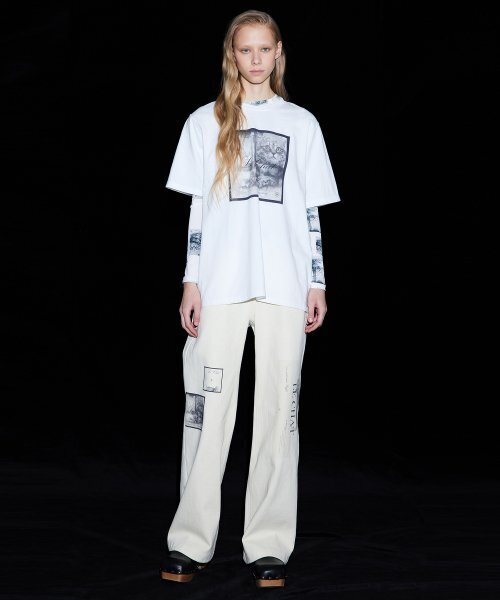 WNDERKAMMER(ブンダーカンマー)の「ワッフルストレートパンツ_アイボリー(その他パンツ・レディース・その他・MEDIUM/SMALL/X-SMALL)」の8枚目の写真