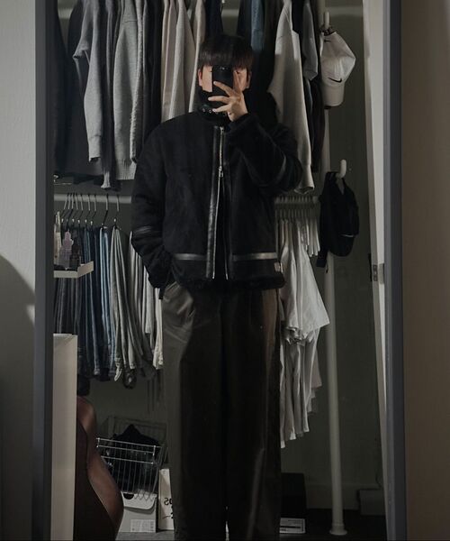 COSTUME O’CLOCK(コスチュームオクロック)の「コットンライクバルーンワンタックスラックス 6 COLOR COOSPT245(スラックス・メンズ・ブラック/ブラウン/グレイッシュベージュ/チャコール/ベージュ/ライトグレー・26/28/30/32/34)」の9枚目の写真