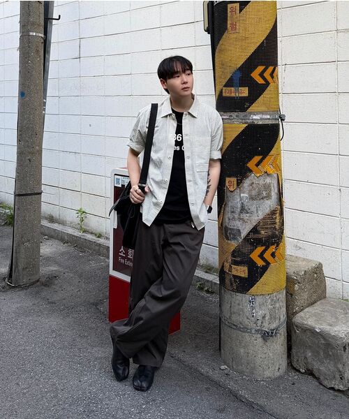 COSTUME O’CLOCK(コスチュームオクロック)の「コットンライクバルーンワンタックスラックス 6 COLOR COOSPT245(スラックス・メンズ・ブラック/ブラウン/グレイッシュベージュ/チャコール/ベージュ/ライトグレー・26/28/30/32/34)」の13枚目の写真