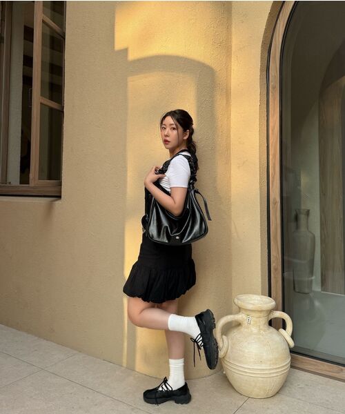 MCLANEE(マックラニー)の「マークシャーリングショルダー&クロスバッグ(ショルダーバッグ・レディース・ダークブラウン/ブラック・ONE SIZE)」の4枚目の写真