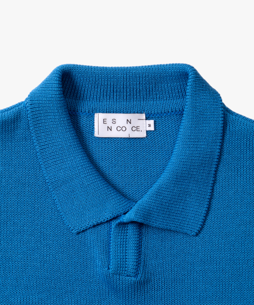 ESN(イーエスエヌ)の「ウォッシャブルカラーネック半袖ニットブルー(ニット/セーター・メンズ・その他・LARGE/MEDIUM)」の6枚目の写真