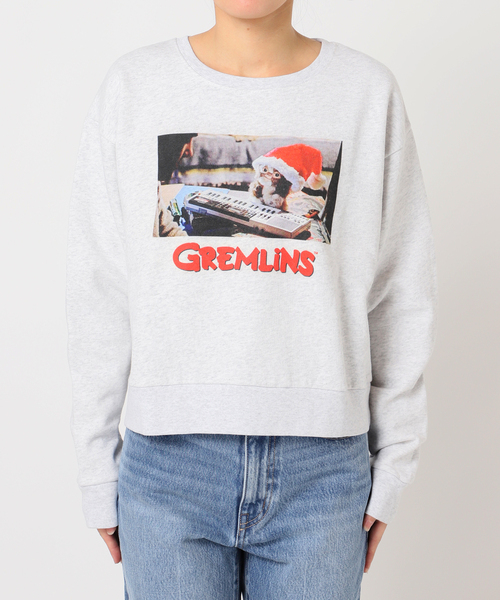 OUTDOOR PRODUCTS（アウトドアプロダクツ）の「GREMLINSexSCREENSTARSスウェット（Tシャツ/カットソー・レディース・グレー系その他/チャコールグレー・MEDIUM/SMALL）」の4枚目の写真