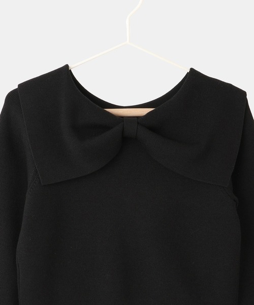 ROPE' PICNIC(ロペピクニック)の「【KIDS/キッズ】前後2WAYマシュマロニットリボンカラートップス/リンクコーデ(ニット/セーター・キッズ・ブラック/ピンク系その他2/キナリ・130/150/140)」の17枚目の写真