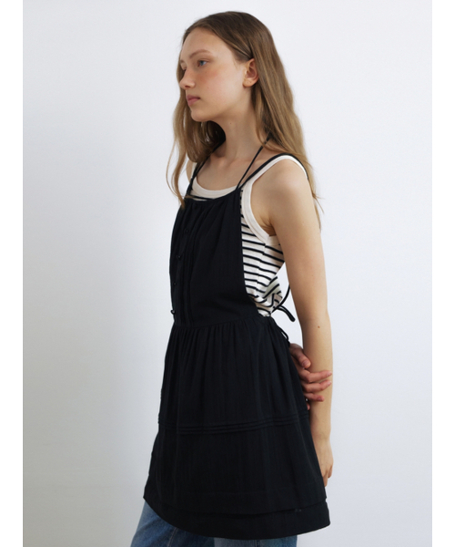 UNNOUT(アナウト)の「DETACHABLE COTTON MAXI DRESS BLACK(ワンピース・レディース・その他・FREE)」の4枚目の写真