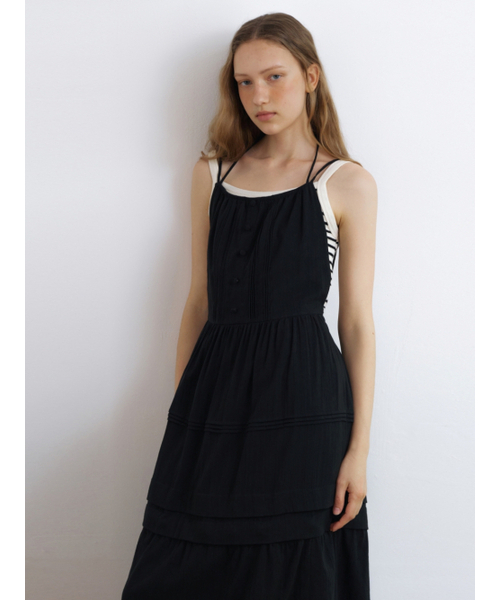UNNOUT(アナウト)の「DETACHABLE COTTON MAXI DRESS BLACK(ワンピース・レディース・その他・FREE)」の5枚目の写真