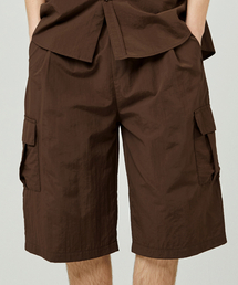 ease（イーズ）の「ユーティリティウィンドバミューダパンツ_ブラウン_男女共用（その他パンツ）」