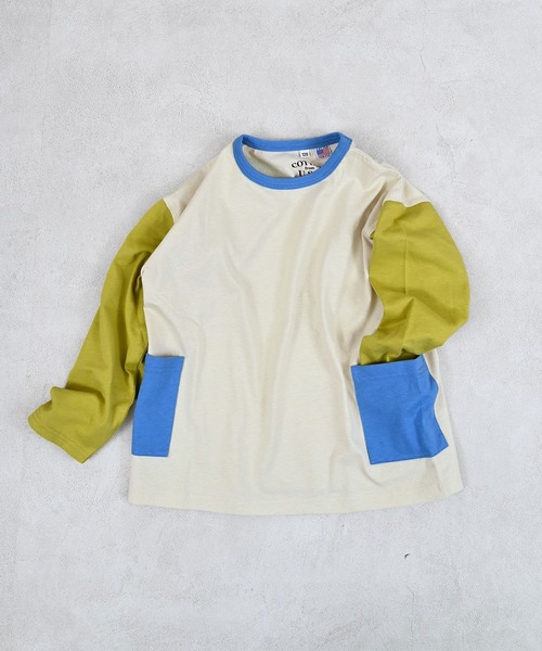 セール】【COTTON from U.S.A】サイドポケットロンティー（Tシャツ 
