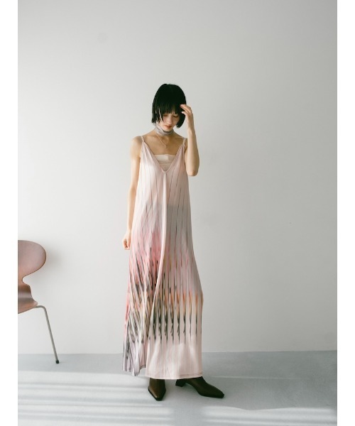 sahara(サハラ)の「Art Line Print 2piece Dress(ワンピース・レディース・ライトブルー/ブラック/ベージュ・FREE)」の22枚目の写真