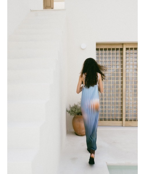 sahara(サハラ)の「Art Line Print 2piece Dress(ワンピース・レディース・ライトブルー/ブラック/ベージュ・FREE)」の11枚目の写真