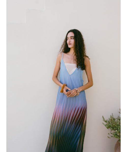 sahara(サハラ)の「Art Line Print 2piece Dress(ワンピース・レディース・ライトブルー/ブラック/ベージュ・FREE)」の10枚目の写真