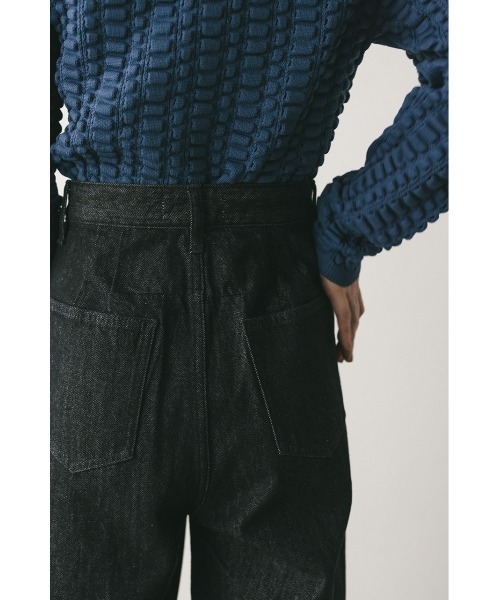 STYLEMIXER(スタイルミキサー)の「ロールアップタックデニム(デニムパンツ・レディース・インディゴブルー/ブラック・SMALL/MEDIUM/LARGE)」の9枚目の写真