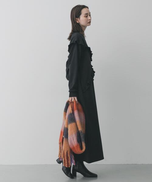 SENSE OF PLACE by URBAN RESEARCH（センスオブプレイスバイアーバンリサーチ）の「フリルカットワンピース（ワンピース・レディース・ブラック/グレー/ベージュ・ONE/S）」の22枚目の写真