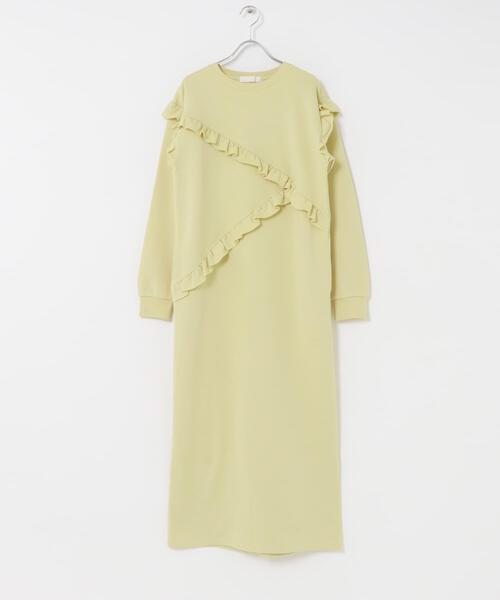 SENSE OF PLACE by URBAN RESEARCH（センスオブプレイスバイアーバンリサーチ）の「フリルカットワンピース（ワンピース・レディース・ブラック/グレー/ベージュ・ONE/S）」の12枚目の写真