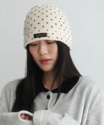 KOOKEESEE（クキシ）の「ミニドットフリースビーニー（クリーム）（ニットキャップ/ビーニー）」