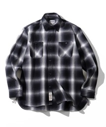HOUSTON | 【HOUSTON/ヒューストン】VINTAGE OMBRE CHECK VIYELLA SHIRT / ビンテージオンブレーチェックビエラシャツ(シャツ/ブラウス)