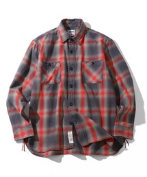 HOUSTON | 【HOUSTON/ヒューストン】VINTAGE OMBRE CHECK VIYELLA SHIRT / ビンテージオンブレーチェックビエラシャツ(シャツ/ブラウス)
