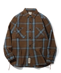 【HOUSTON/ヒューストン】VINTAGE OMBRE CHECK VIYELLA SHIRT / ビンテージオンブレーチェックビエラシャツ