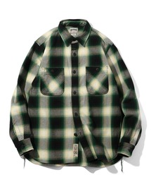 【HOUSTON/ヒューストン】VINTAGE OMBRE CHECK VIYELLA SHIRT / ビンテージオンブレーチェックビエラシャツ