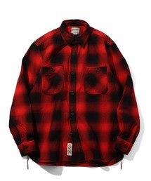 【HOUSTON/ヒューストン】VINTAGE OMBRE CHECK VIYELLA SHIRT / ビンテージオンブレーチェックビエラシャツ