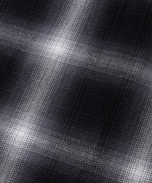 HOUSTON(ヒューストン)の「【HOUSTON/ヒューストン】VINTAGE OMBRE CHECK VIYELLA SHIRT / ビンテージオンブレーチェックビエラシャツ(シャツ/ブラウス・メンズ・グレー系/ブラック系/カーキ系・L/M/XL)」の4枚目の写真