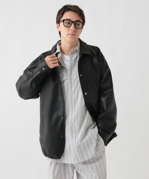 GEORGE'S（ジョージズ）の「ブロードストライプシャツ（シャツ/ブラウス・メンズ・ブルー/ライトグレー・LARGE/MEDIUM）」の9枚目の写真