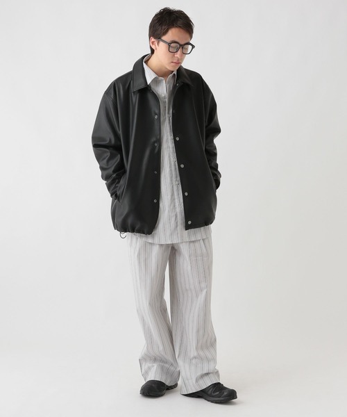 GEORGE'S（ジョージズ）の「ブロードストライプシャツ（シャツ/ブラウス・メンズ・ブルー/ライトグレー・LARGE/MEDIUM）」の5枚目の写真