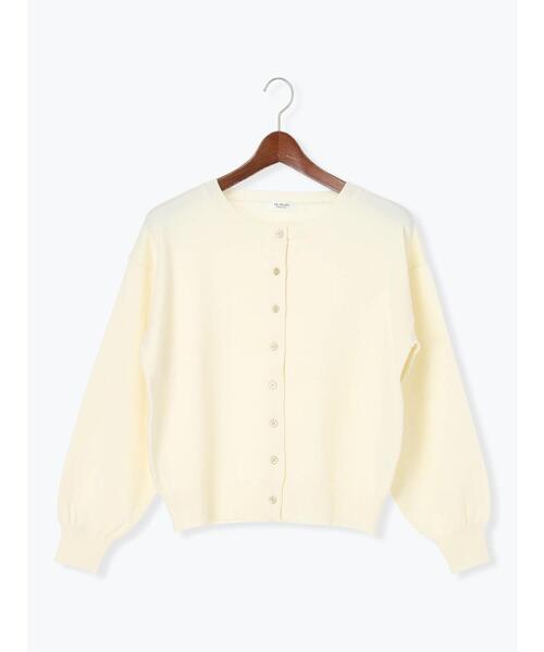 Te chichi TERRASSE（テチチテラス）の「金釦クルーネックカーディガン（カーディガン/ボレロ・レディース・チャコールグレー/イエロー/オフホワイト/ミント・F）」の18枚目の写真