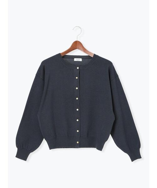 Te chichi TERRASSE（テチチテラス）の「金釦クルーネックカーディガン（カーディガン/ボレロ・レディース・チャコールグレー/イエロー/オフホワイト/ミント・F）」の19枚目の写真