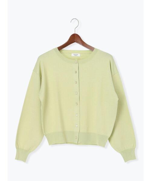 Te chichi TERRASSE（テチチテラス）の「金釦クルーネックカーディガン（カーディガン/ボレロ・レディース・チャコールグレー/イエロー/オフホワイト/ミント・F）」の20枚目の写真