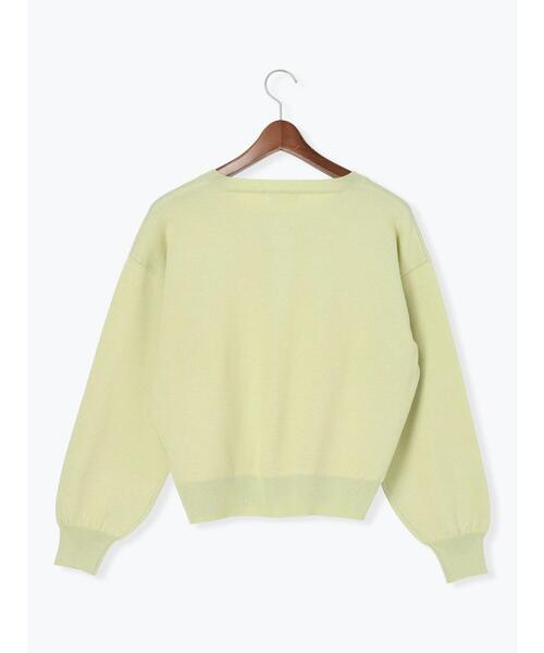 Te chichi TERRASSE（テチチテラス）の「金釦クルーネックカーディガン（カーディガン/ボレロ・レディース・チャコールグレー/イエロー/オフホワイト/ミント・F）」の21枚目の写真