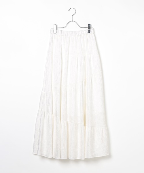 PAGEBOY（ページボーイ）の「クリンクルティアードスカート（スカート・レディース・ブラック/オフホワイト・FREE）」の22枚目の写真