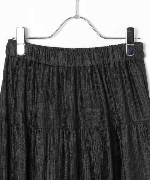 PAGEBOY（ページボーイ）の「クリンクルティアードスカート（スカート・レディース・ブラック/オフホワイト・FREE）」の15枚目の写真