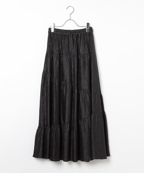 PAGEBOY（ページボーイ）の「クリンクルティアードスカート（スカート・レディース・ブラック/オフホワイト・FREE）」の19枚目の写真