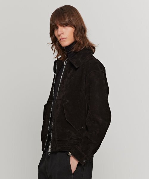 ANDROS(アンドロス)の「Torino Suede Lether Jacket (Black)(ライダースジャケット・メンズ・その他・LARGE)」の1枚目の写真