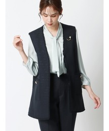 ベスト（ブルー・ネイビー/青色系・フリンジ）ファッション通販 - ZOZOTOWN