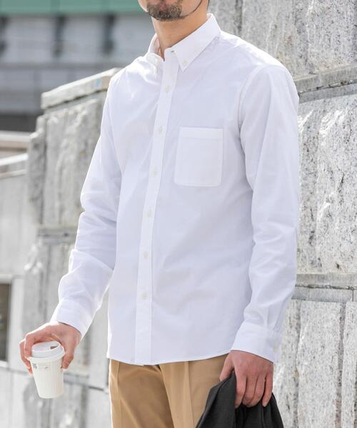 URBAN RESEARCH ROSSO MEN（アーバンリサーチロッソメン）の「『イージーケア』ハイパフォーマンス快適BDシャツ（シャツ/ブラウス・メンズ・ホワイト/ネイビー/ライトブルー・X-LARGE/MEDIUM/SMALL/LARGE）」の2枚目の写真