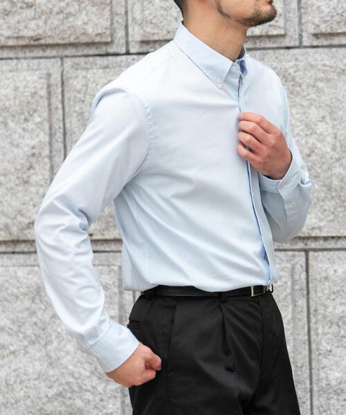 URBAN RESEARCH ROSSO MEN（アーバンリサーチロッソメン）の「『イージーケア』ハイパフォーマンス快適BDシャツ（シャツ/ブラウス・メンズ・ホワイト/ネイビー/ライトブルー・X-LARGE/MEDIUM/SMALL/LARGE）」の18枚目の写真