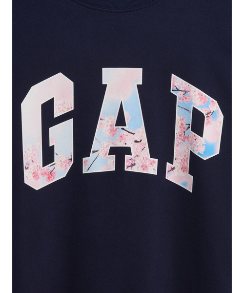 GAP(ギャップ)の「ヴィンテージソフト フレンチテリー オーバーサイズ SAKURA GAPロゴ スウェットシャツ(スウェット・メンズ・ホワイト/ネイビー・XL/L/M/S/XS)」の12枚目の写真