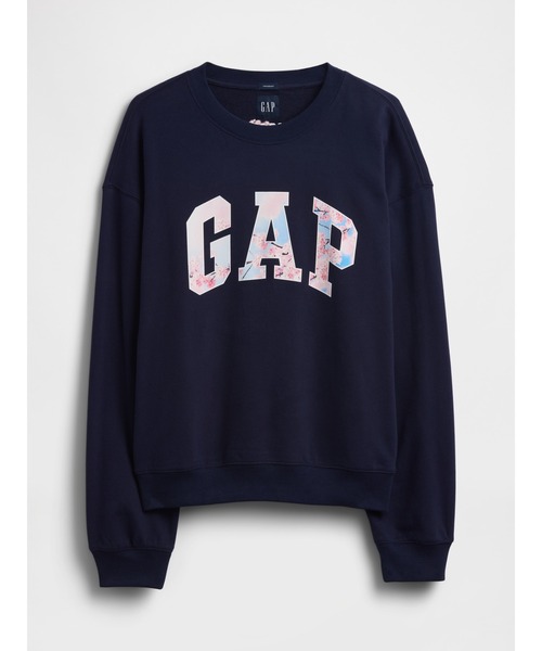 GAP(ギャップ)の「ヴィンテージソフト フレンチテリー オーバーサイズ SAKURA GAPロゴ スウェットシャツ(スウェット・メンズ・ホワイト/ネイビー・XL/L/M/S/XS)」の4枚目の写真